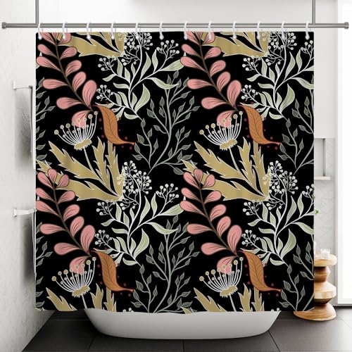 ASDCXZ Leaves Shower Curtain 180x180 cm - Image 4