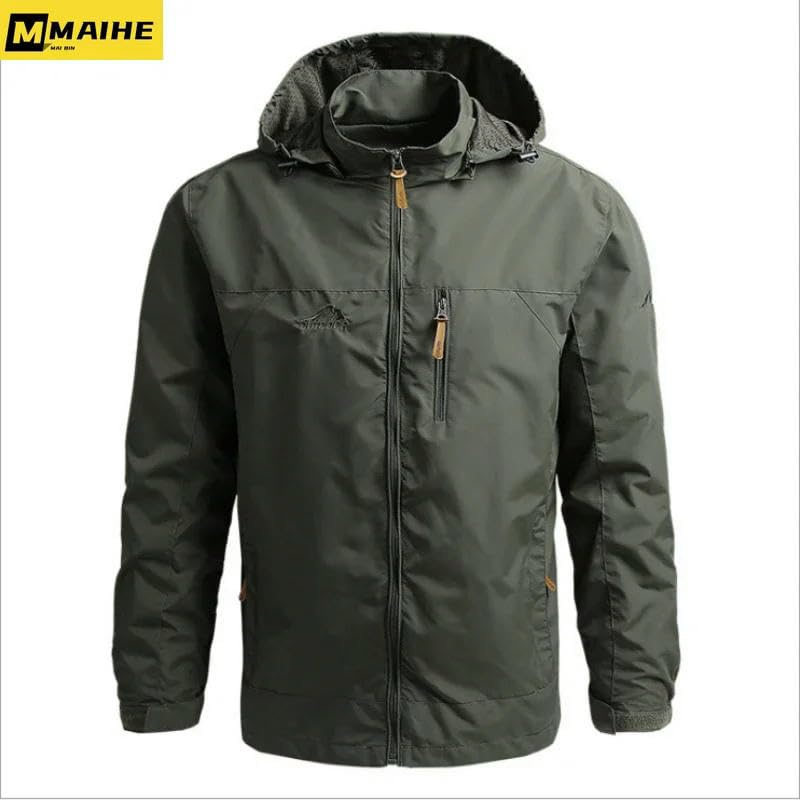 Veste d'automne décontractée pour homme veste légère mi-saison poche