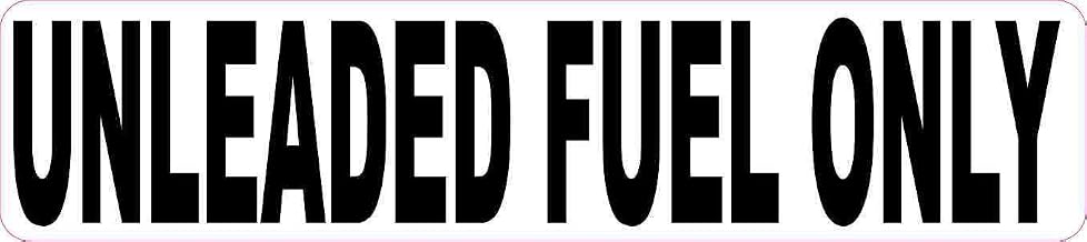StickerTalk White Unleaded Fuel Only Magnet, 9 inches by 2 inches