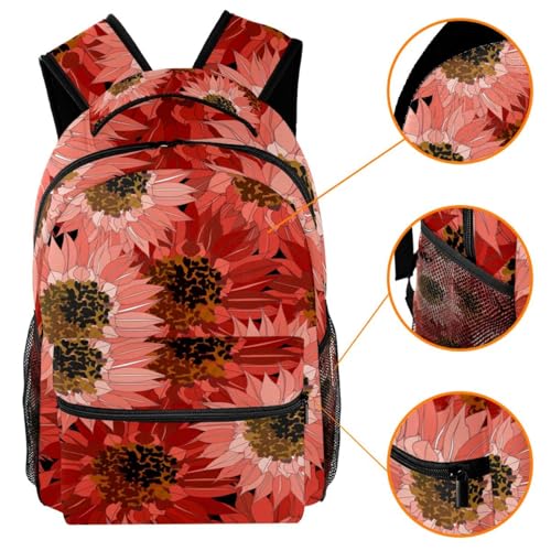 Sac à dos d'école marguerites africaines multicolore 40cm - 3