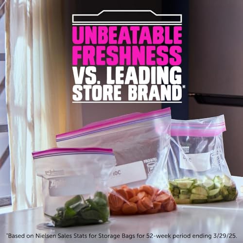Ziploc Marinade Bags, Expandable Bottom with Easy Open Tabs, Half Gallon, 24 Count, Pack of 3 (72 Total Bags) - image 4