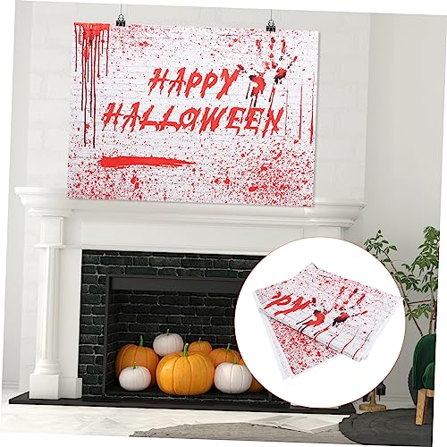 Sfondo Halloween con Mani Insanguinate Decorazione Spaventosa per Foto e Feste Resistente e Facile Usare per Party Horror