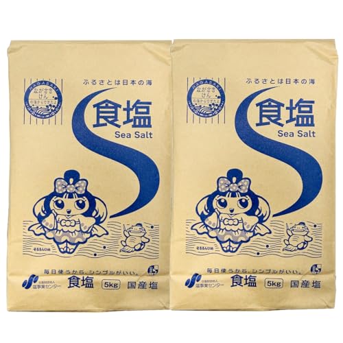 財団法人 塩事業センター 日本産（国産塩） 食塩（日本の海水） 5kg×2袋のサムネイル