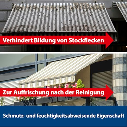 MELLERUD Markisen & Polster Imprägnierung | 1 x 0,5 l | Effizientes Mittel zum Schutz vor Feuchtigkeit und Schmutz von Textilien im Außenbereich