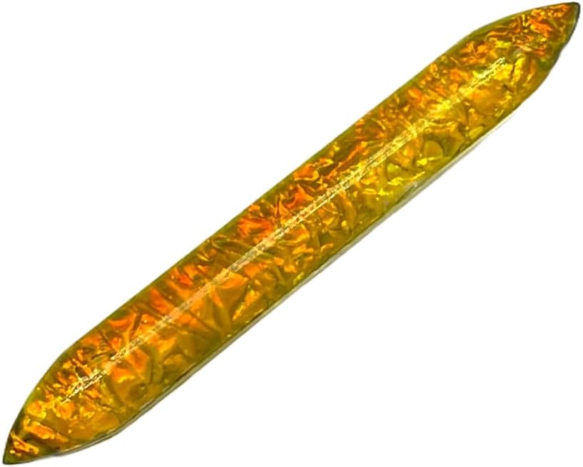Uni Craft Tribal Septum Stone Piercing, 12g-1/2in, Yellow Opal Glitter Glass