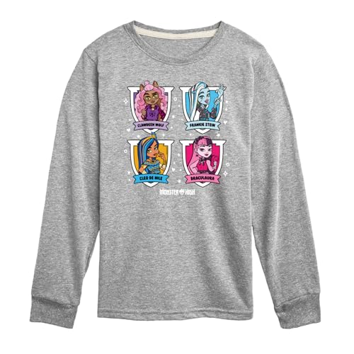 Monster High - Character Grid - Toddler and Youth Long Sleeve Graphic T-Shirt