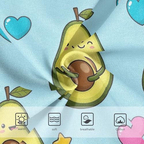 CHIFIGNO Boys' Briefs Cute Cartoon Avocado Blue Toddler Boys Underwear Soft Cotton Briefs Underwear3