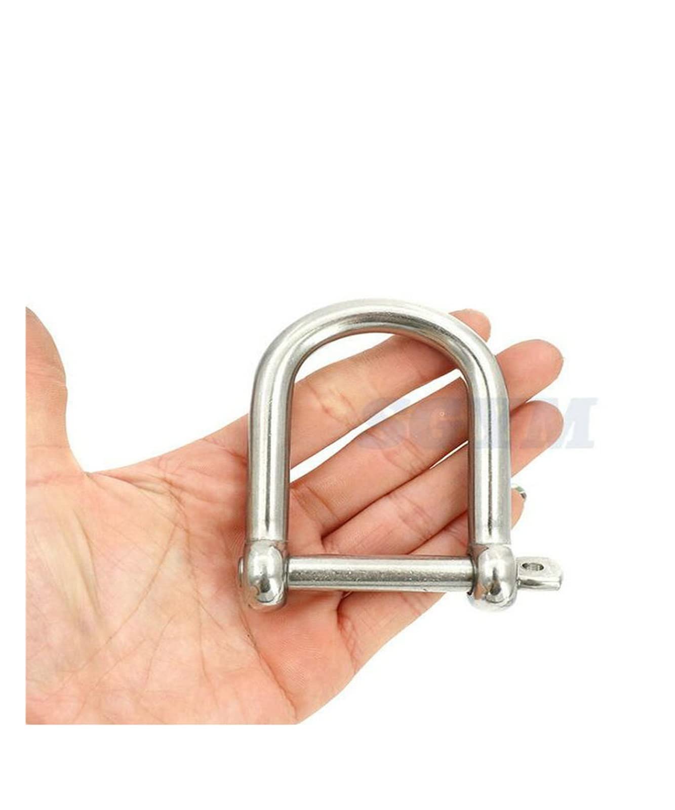 8 Ganci A D In Acciaio Inox M6 - Con Anello E Vite, Capacità 200 Kg, Per Catene E Cordame - Foto 7