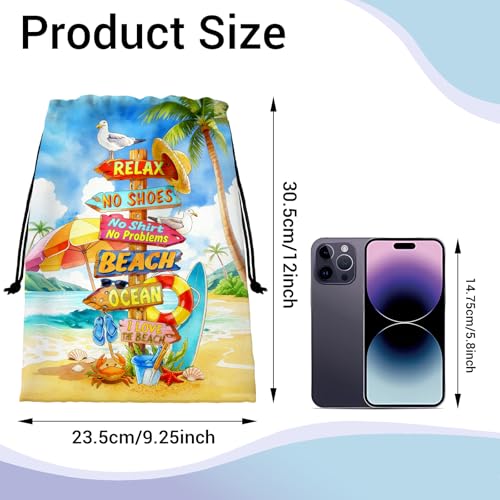 Image of Beach Grip Bag for Gymnasts Drawstring Small Athlete Bag for Vacation