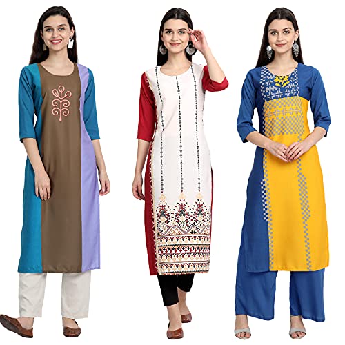 Image of Women's Crepe Straight Kurta