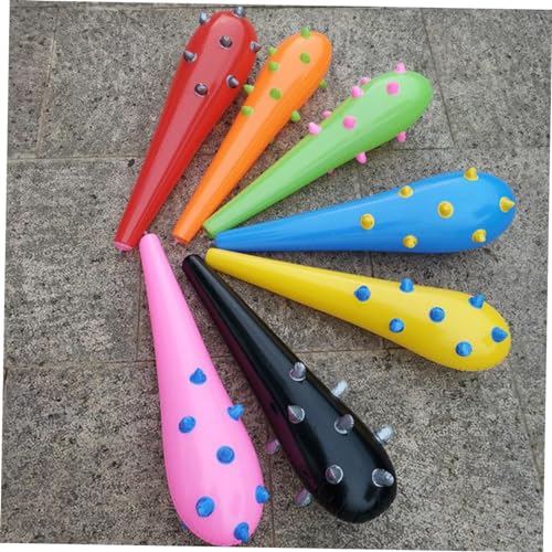 Toyvian 24 Pcs Mulher Cheerleading Prop Inflável Badalo Martelos Infláveis ​​Taco De Beisebol Varas