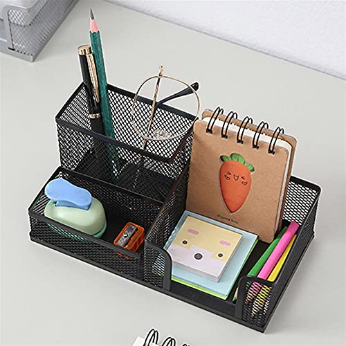 Boîtier de rangement à crayon en maille d'acier robuste pour espace pro