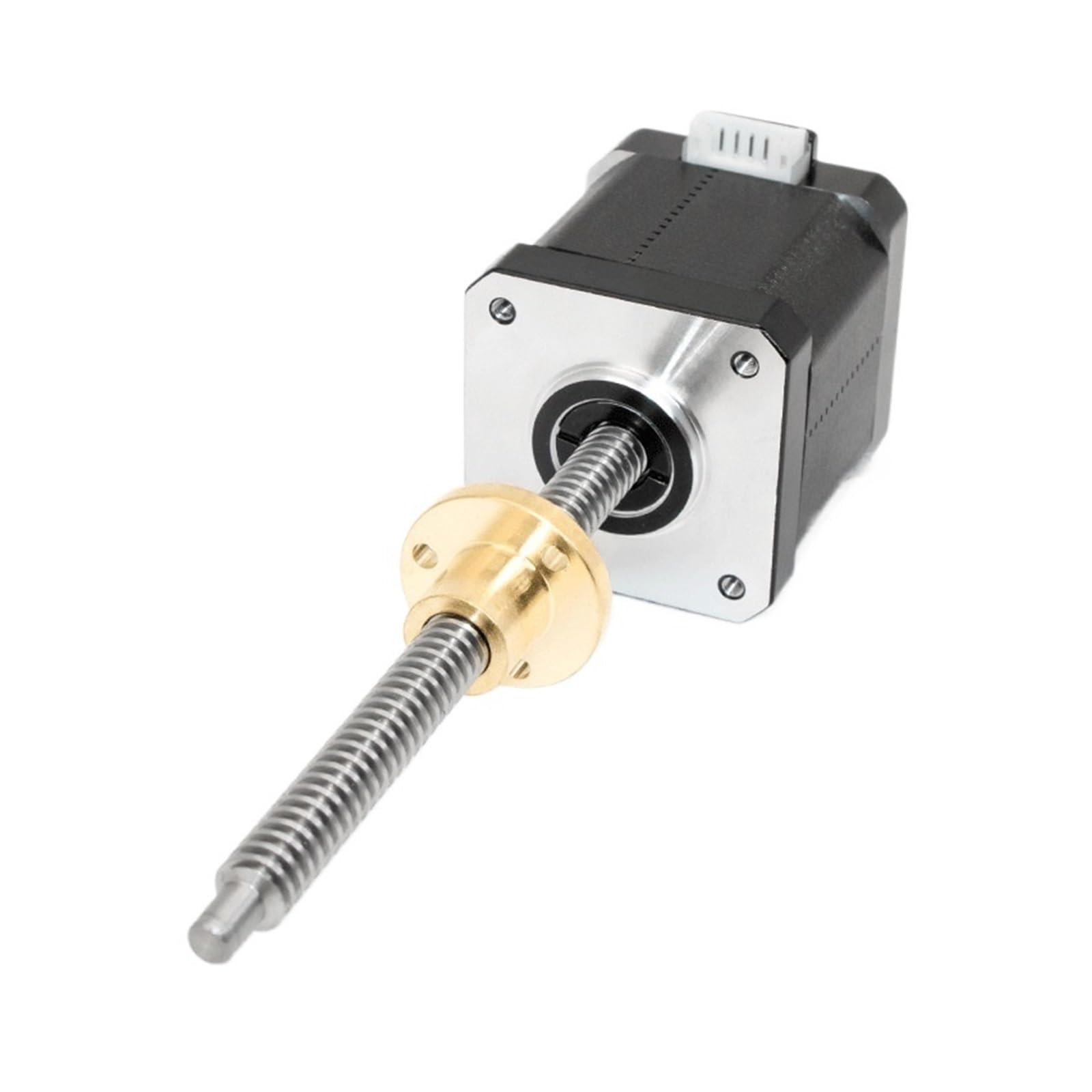 Motor Paso a Paso de Tornillo Lineal Nema 17 de 48 mm de Longitud Motor Paso a Paso con Rosca Trapezoidal Tr8 1,5 A(490N Tr8x1-200mm)