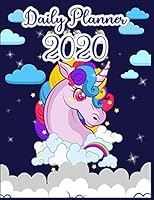 Daily Planner 2020: Daily Planner 2020 For Unicorn Lovers - daily planner with to do list for organization - daily planner with hourly schedule - daily planner 2020 each day full page - daily planner 1677959681 Book Cover