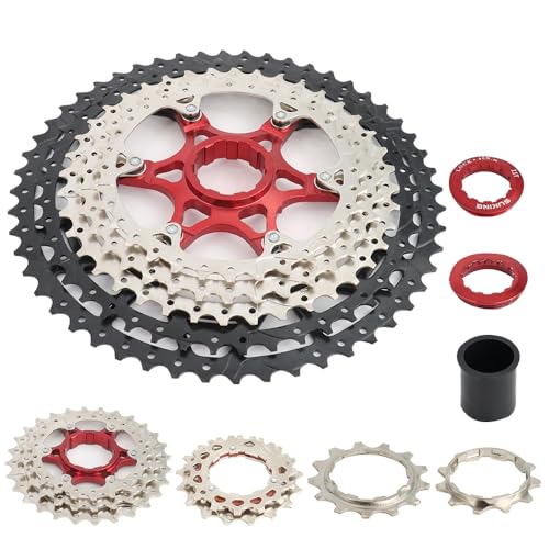BESNIN Cassette de 12 Velocidades, Casete de MTB de 12 Velocidades 11-50T/52T, Compatible con Shimano Sram Sunrace, Juego de Piñones de 12v para Bicicletas de Carretera y de Montaña (12V, 11-52T)