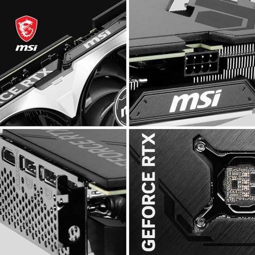 MSI Scheda grafica GeForce RTX 4070 VENTUS 3X 12G OC - GPU RTX 4070, 12GB GDDR6X (21Gbps/192-bit), PCIe 4.0-2 x TORX Fan 4.0 - HDMI 2.1a, DisplayPort 1.4a - Scheda video - Immagine 5