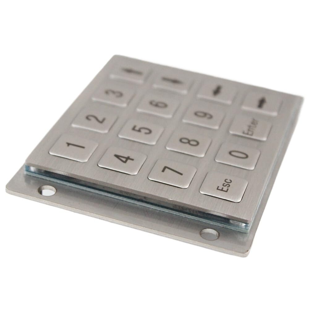 Mini tastierino numerico in metallo a 16 tasti, industriale incorporato for uso esterno
