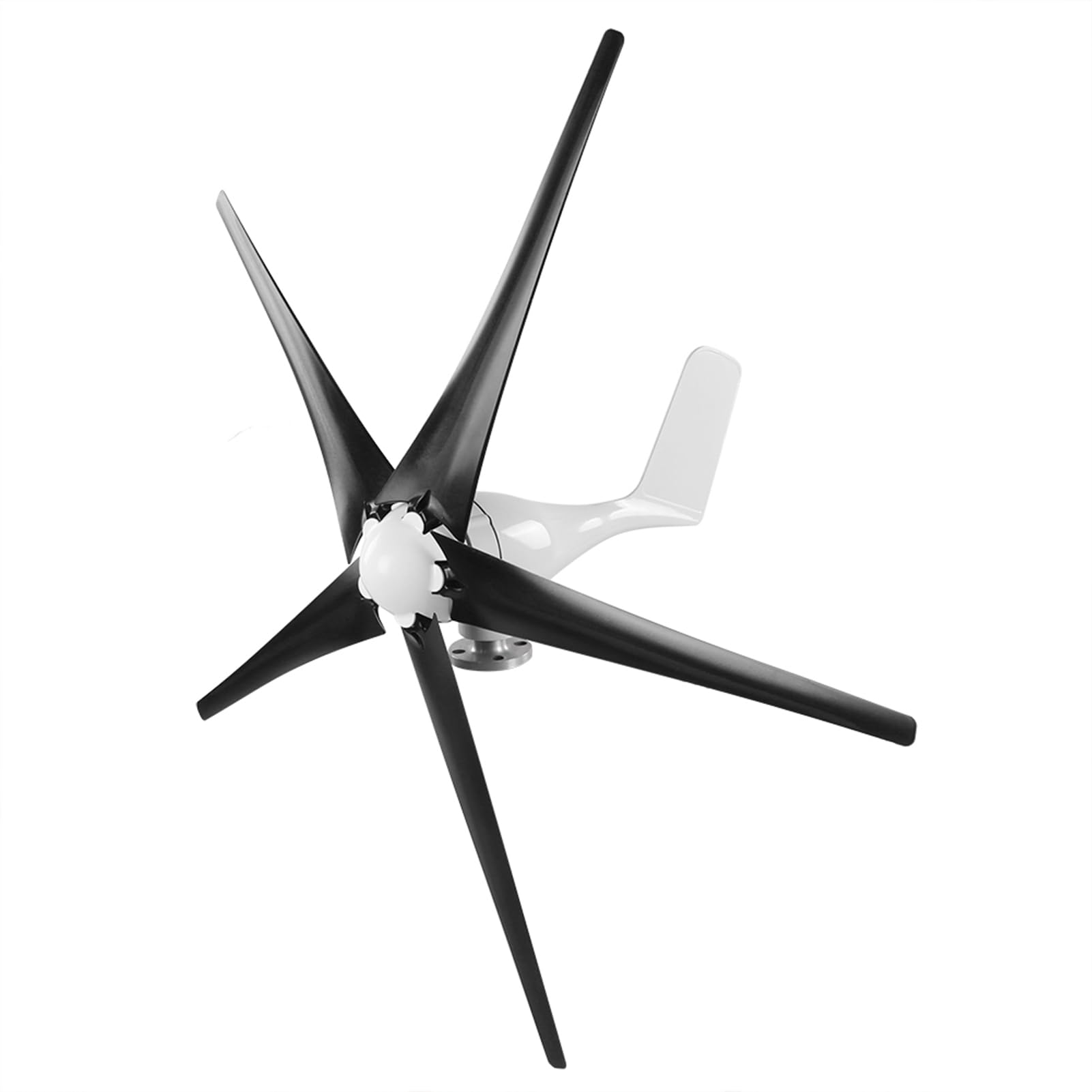 Fafeicy Generador De Molino De Viento Turbinas Pequeñas De 5 Palas Baja Vibración, Equipo De Energía Industrial De 800 W para Barcos Terrazas Cabinas, Controlador Incluido (24V)