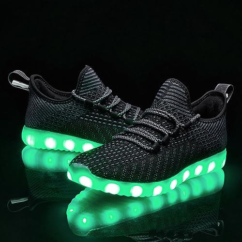 Bosenhulu Light Up Shoes For Women Men Usb Charging Led Shoes Adult Halloween Dancing Glowing Luminous Trainers Mesh Upper Flashing Sneakers thumb #7