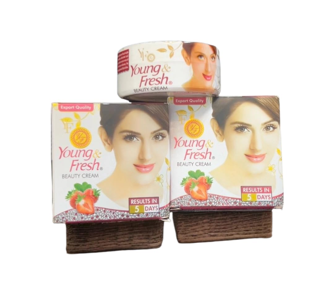 Young & Fresh Beauty 2X Gold Whitening Face Cream for Age Spots, Freckles, Pigmentation - 30g, 2 Pcs