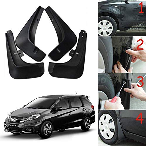 Image of Oshotto (O.E.M Fitting Cup Type) Mud Flap /Splash Guard Compatible with Honda Honda Mobilio (Set of 4)