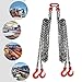 MuChaIOAK 5Ton Chain Sling, 5/16 Inch Quad Leg Lifting Chain, Quadruple Leg Slings Lifting W/4 Safety Grab Hooks & Safety Grab Hooks, G80 Heavy Duty Lift Sling Chains (13 FT)