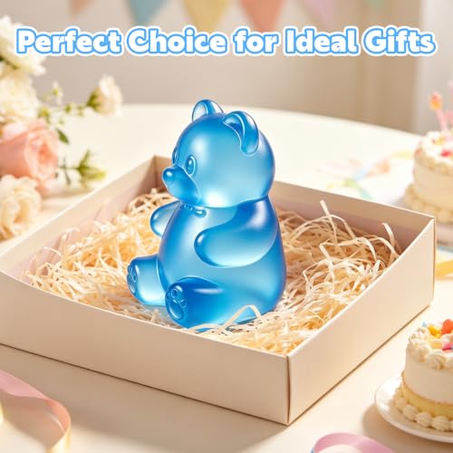 Bear Squishy, Stress Bear Taba Squishy, Taba Squishy Toys for Kids, Stress Balls Valentines Day Gifts Birthday Gifts Party Favors-Blue - image 6