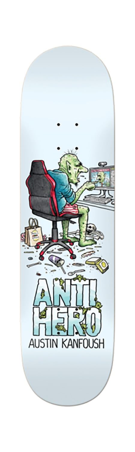 Anti Hero Skateboards Austin Kanfoush Trolls Skateboard Deck - 8.62