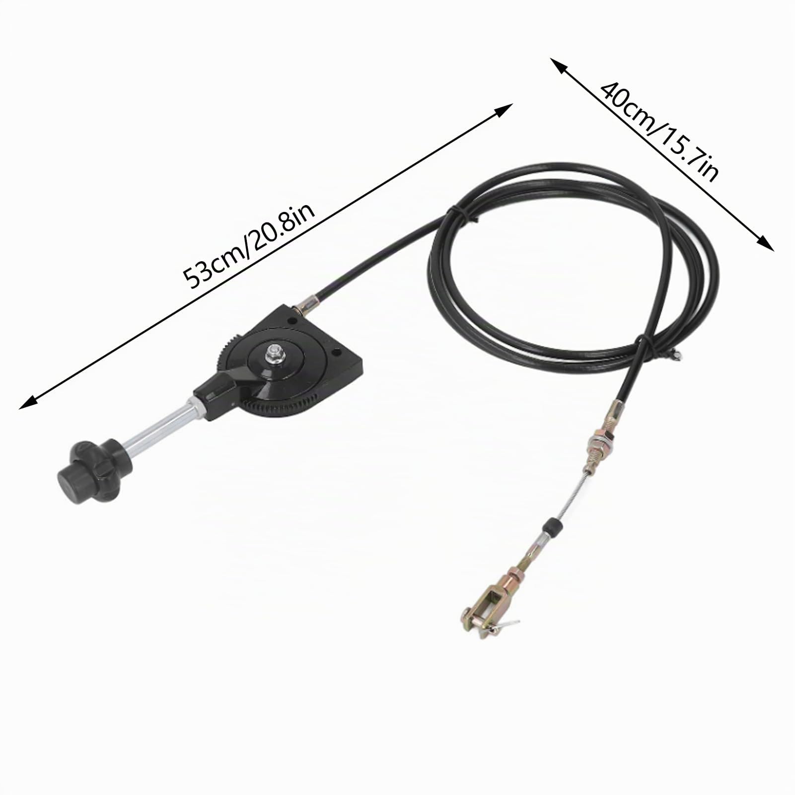Pyhodi Câble d'accélérateur universel avec câble d'accélérateur de pelle universel noir de remplacement 2,5 mètres / 8,2 pieds Câble d'accélérateur flexible manuel pour EX230 EX230