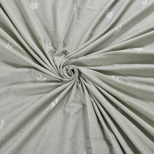 Image of Huesland by Ahmedabad Cotton 144 TC Cotton Elastic Fitted Bedsheet King Size with 2 Pillow Covers | 72 x 78 inches