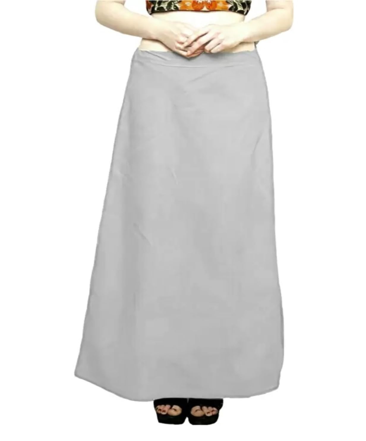 Poplin Cotton Readymade Saree Petticoat-image-5