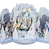 Pop Up Nativity Christmas Cards, 3D Holy Night Nativity, Jesus Christ Birth Scene, Handcrafted Holy Family Decoration, Merry Christmas Gift, Religious Holiday Greeting Card, Notecard & Envelope