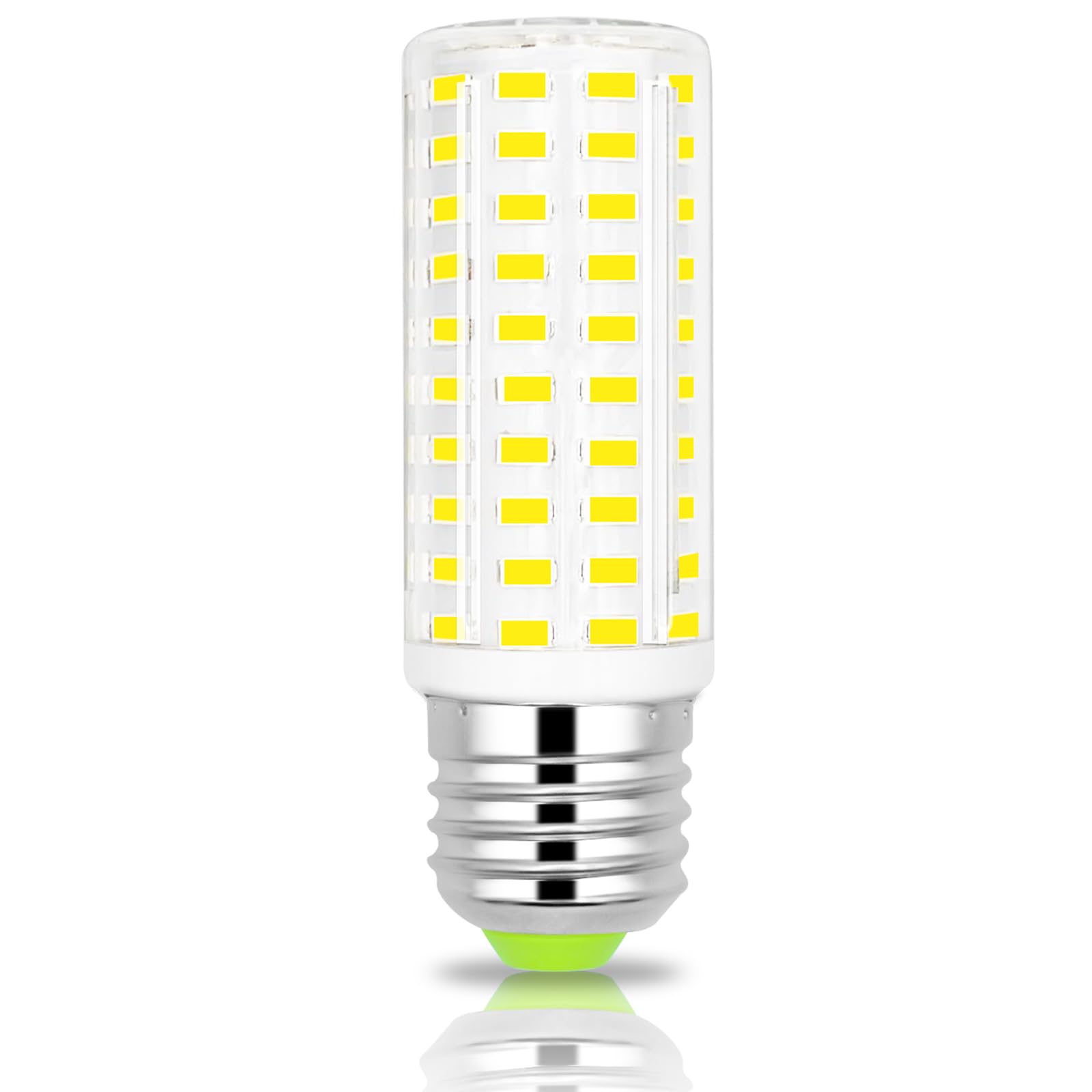 E27 12W LED Edison Screw Light Bulbs Equivalent to 120W CFLs 6000K Cool White Lights 1500LM AC100-265V ES LED Bulb E27 Corn Energy Saving Bulb for Chandelier Ceiling Light Non-Dimmable (1 Pack)