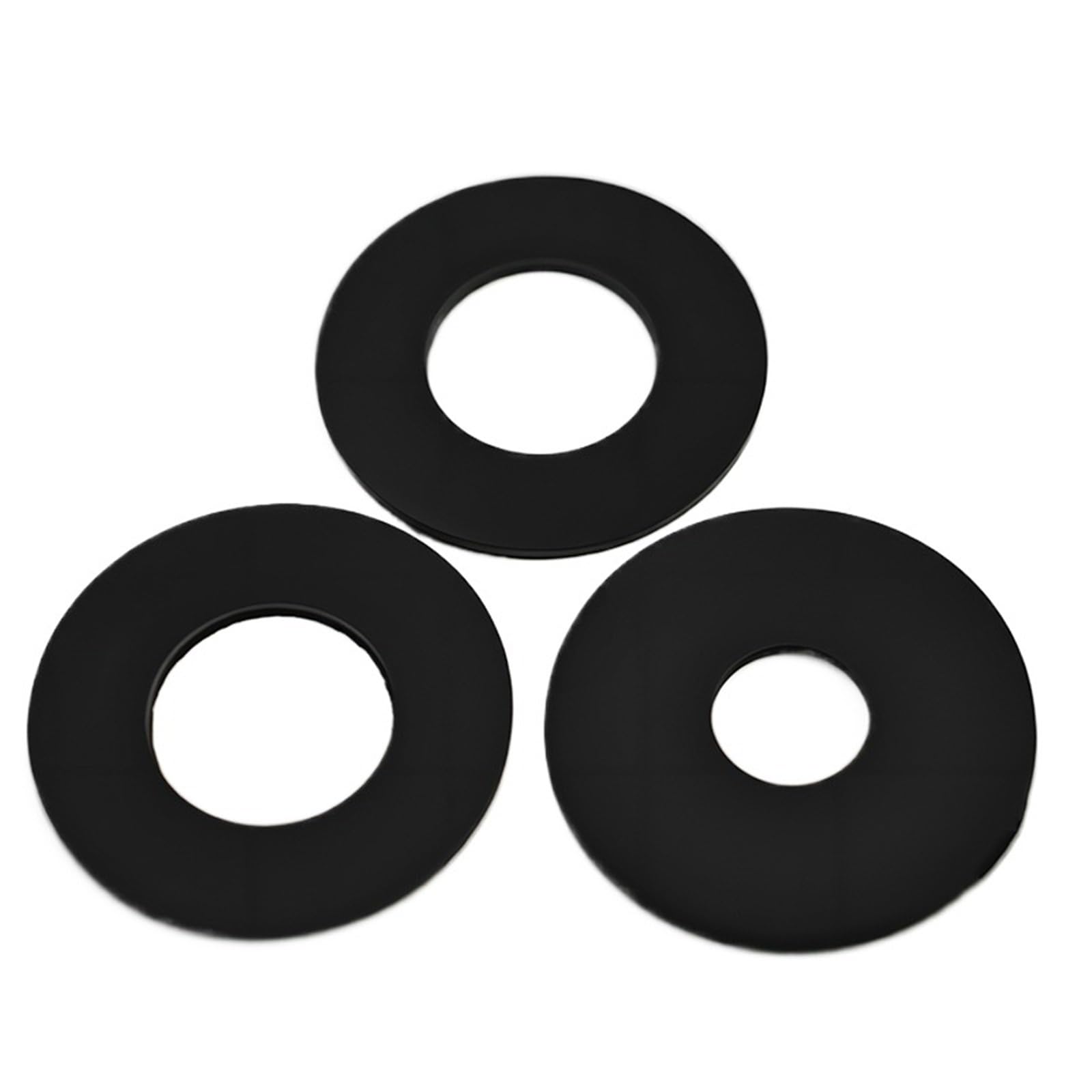 Arandelas planas de PVC Arandela plana Espaciadores anillo junta transparentes plástico negro Tamaños múltiples(Hard,M5x8x1mm(1000pcs))