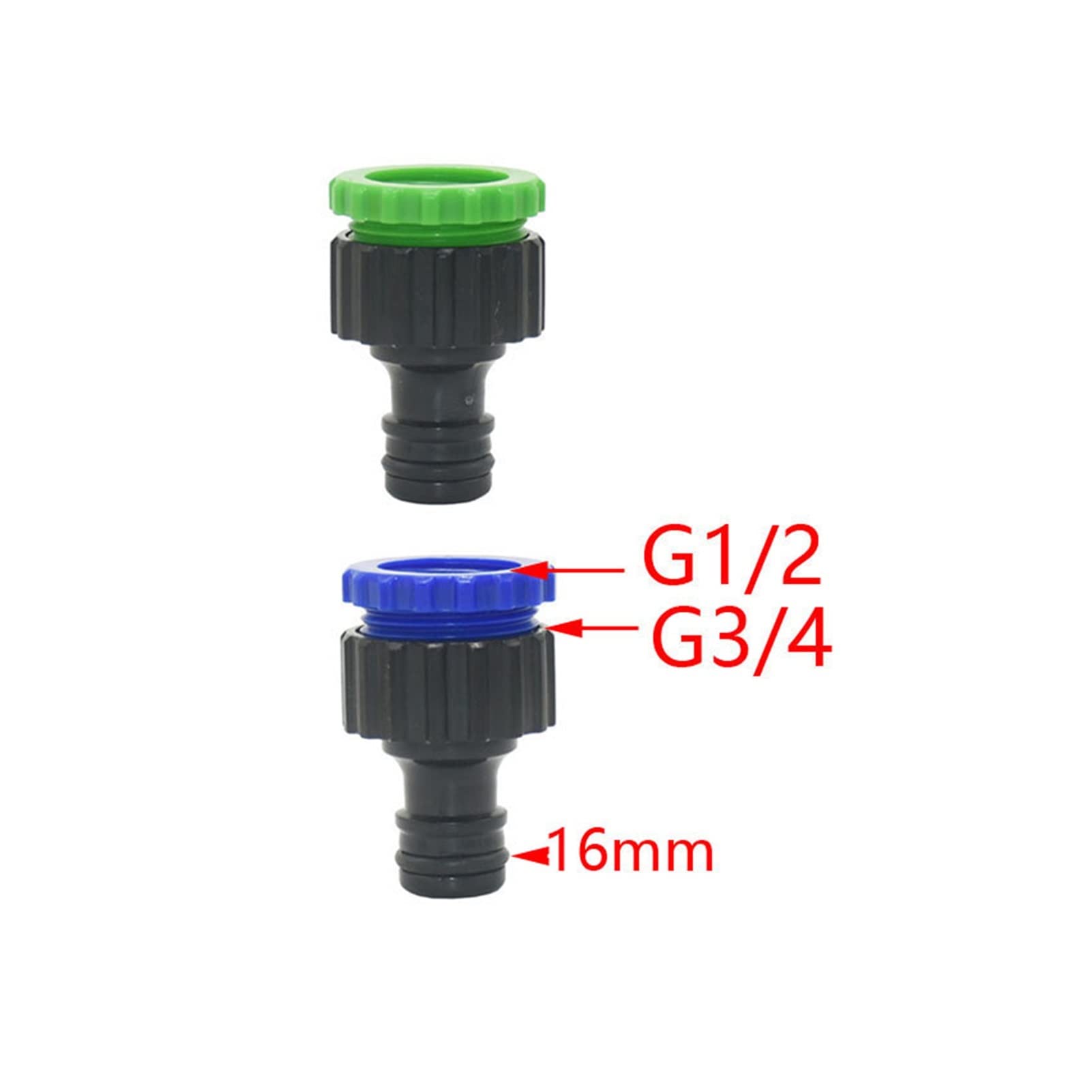 Adaptador de manguera de plomería de jardín Jardín Acoplamiento rápido 1/2 3/4 1 pulgada de hembra a 5/8 pulgadas Faucet Adaptador de acoplamiento rápido Lavado de autos Accesorios de pistola de agua