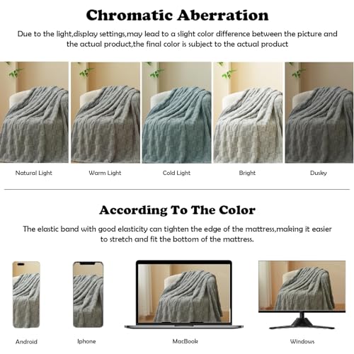 NEWCOSPLAY Super Soft King Blanket Grey Premium Silky Flannel Fleece 3D Checkered Lightweight Bed Blanket All Season Use (Grey Checkered, King(90"x110"))