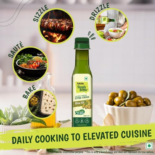 Image of Tata Simply Better Extra Virgin Olive Oil 250ml (Pack of 3)