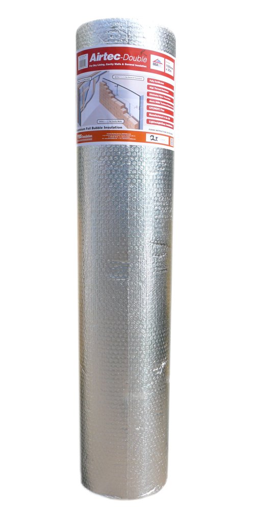Airtec 1500mm x 25m x 3.7mm Double Multi-Layer Bubble Film Insulation