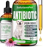 Dog Antibiotics for Infections, Cough, & Itching | Natural Antibiotics for Dogs for All Ages to Promote Wound Healing | Dog UTI Treatment and Tooth Infection Treatment | Chicken Flavor | 2 Oz