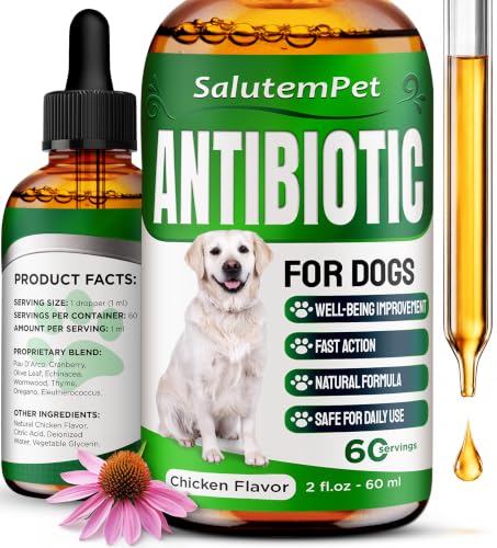 Dog Antibiotics for Infections, Cough, & Itching | Natural Antibiotics for Dogs for All Ages to...