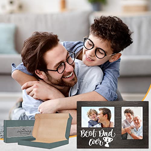 Gifts For Dad Fathers Day, Dad Gifts From Son, 3D Best Dad Ever Gift Photo Frame – Dad Birthday Gift From Wife, Gag Gifts For Him From Daughter, Gifts For Dad Who Wants Nothing - Holds 2 4X6 Inches Photos #TOP2