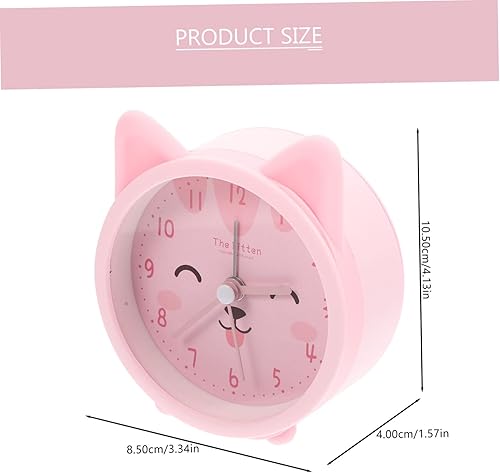 Miniatura 7 de ARTIBETTER Reloj despertador de gato para niños, luces nocturnas de proyección para niños, reloj despertador silencioso, despertador, niños de 9 a
