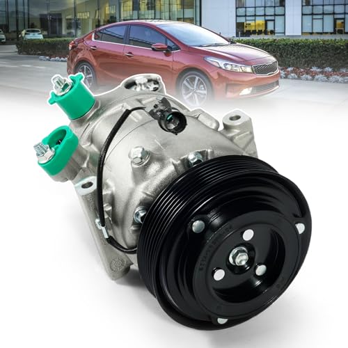 Image of AC Compressor w /Clutch, CO29274C Fit for Kia Forte 2014-2018 1.8L 2.0L, Forte 2017-2018 2.0L, Forte Koup 2014-2017 2.0L, Forte5 2014-2018 2.0L & Hyundai Elantra GT 2013-2017 Air Conditioner