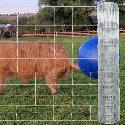 RXWJZP Farm Fence, 5ft X 164ft Wire Fence, Goat Cattle...