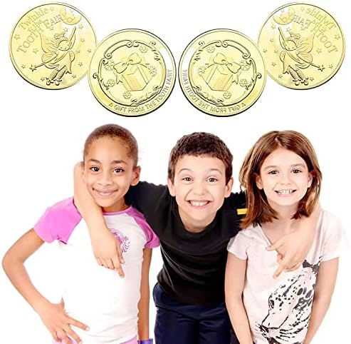 Zahnfee Münzen 10 Stück - Goldene Glücksmünzen Für Kinder Zum Zahnverlust