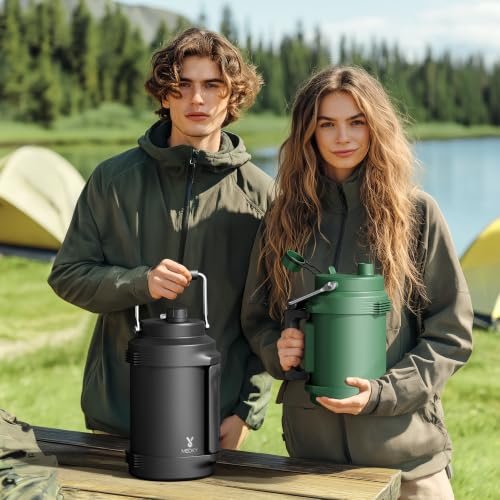 Image of Meoky 1 Gallon Insulated Water Bottle, 128 oz Stainless Steel Water Jug