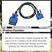 493113 OBD2 Diagnostic Cable Adapter for Nexiq USB Link 2 & 3 for J1962 Vehicles Replacement for Ford for GM for Dodge for Volvo for Mack for Isuzu for Hino,16-Pin