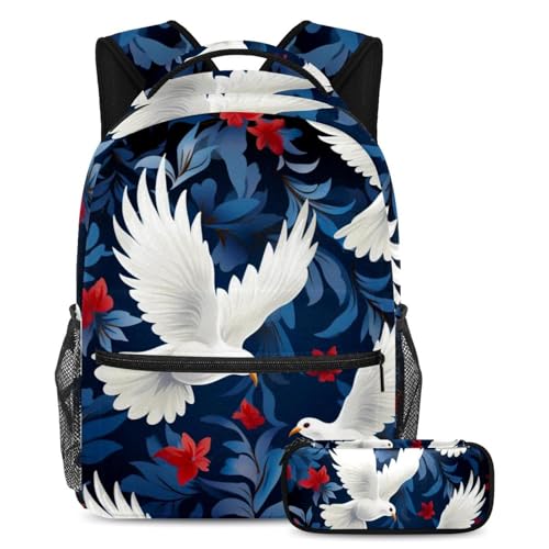 Sac à dos imprimé colombe de paix grand format contre le manque de place