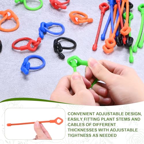 Ficelle de support réutilisable en silicone pour arbre et vigne, attache réglable multifonction - 5