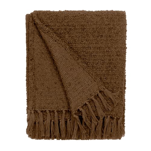 Plaid bouclé cocoa Yard Candar jeté de canapé haut de gamme
